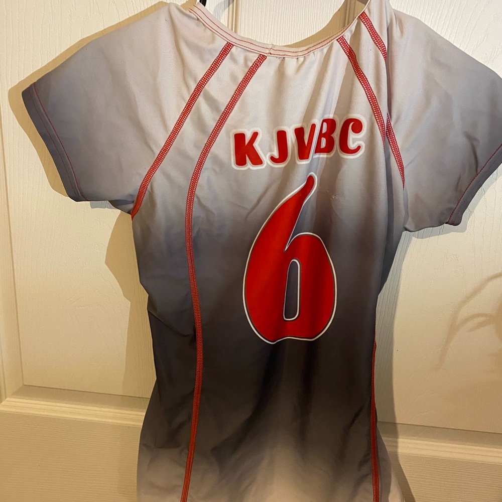 GTM Sport Wear Rocky Grey/Red#6 Jersey Size XL - Picture 6 of 9